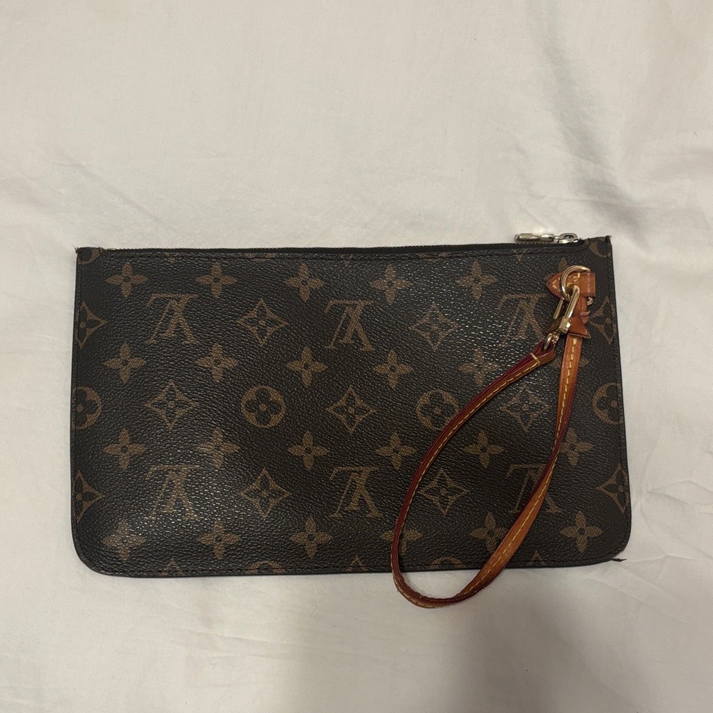 Louis Vuitton Brown and Tan Monogram Clutch